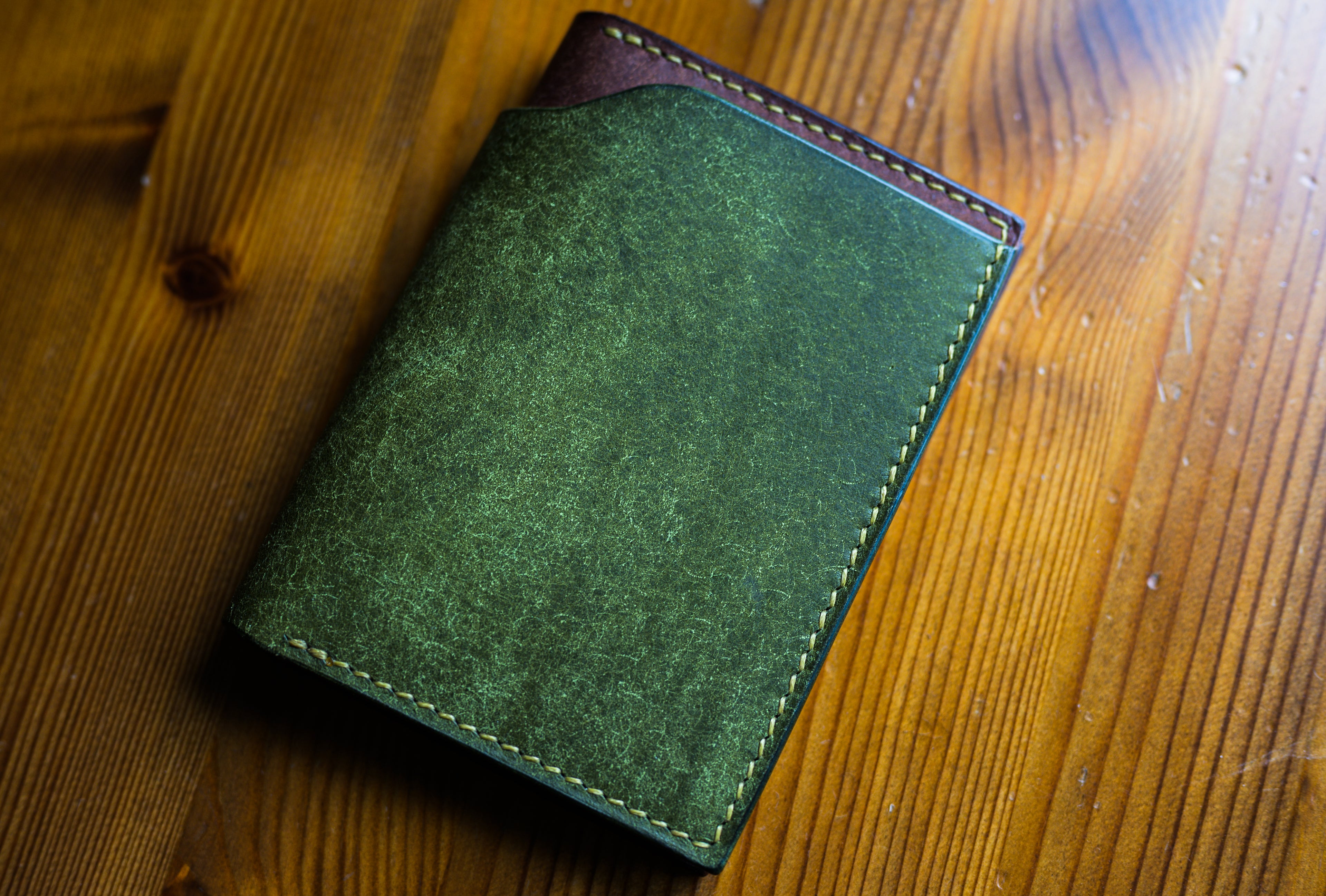 Dillinger Wallet V2 in Olive Pueblo leather