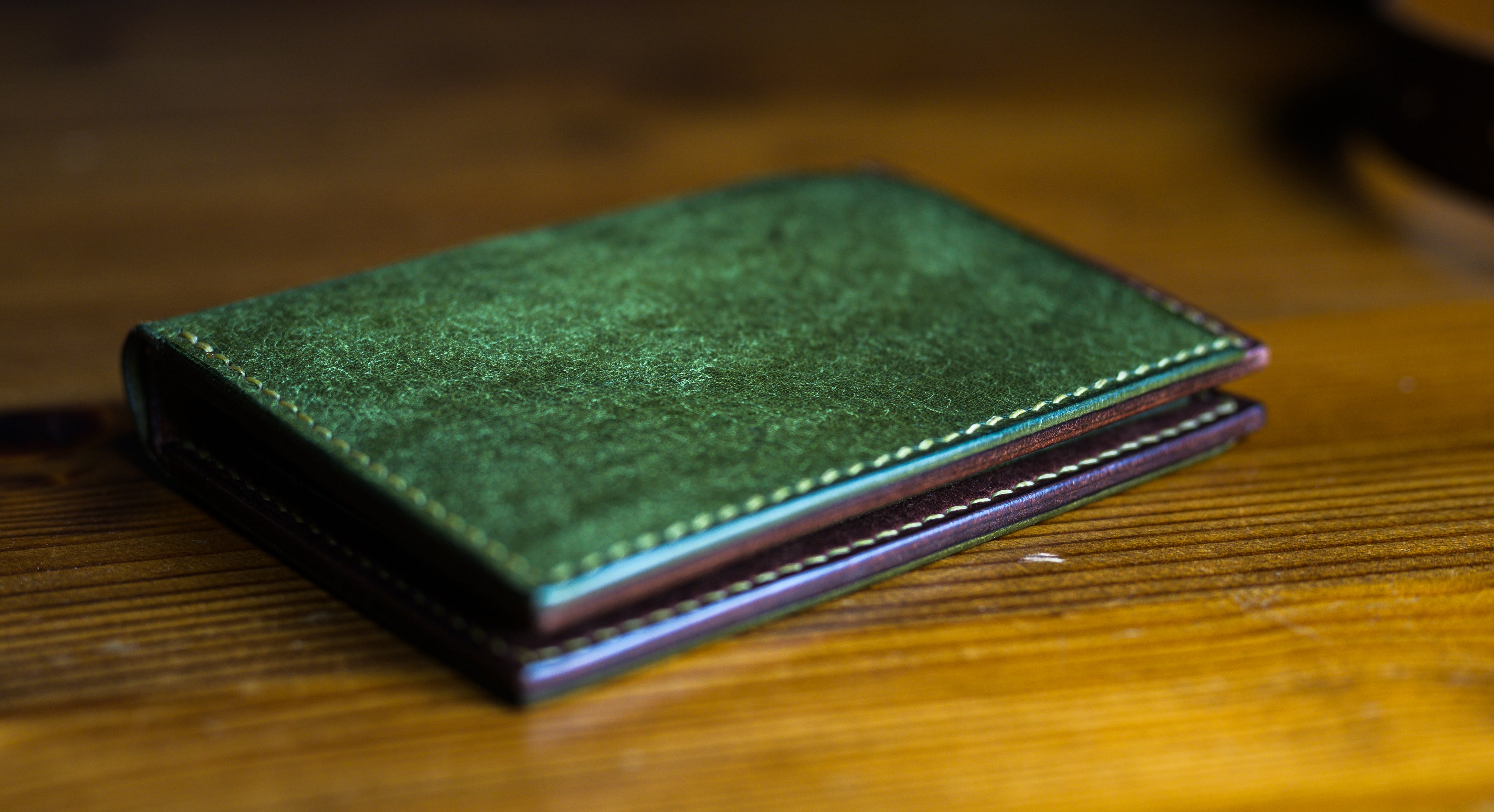 Dillinger Wallet V2 in Olive Pueblo leather