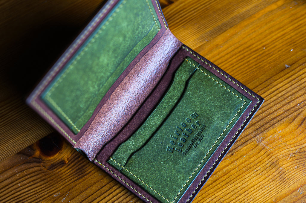 Dillinger Wallet V2 in Olive Pueblo leather