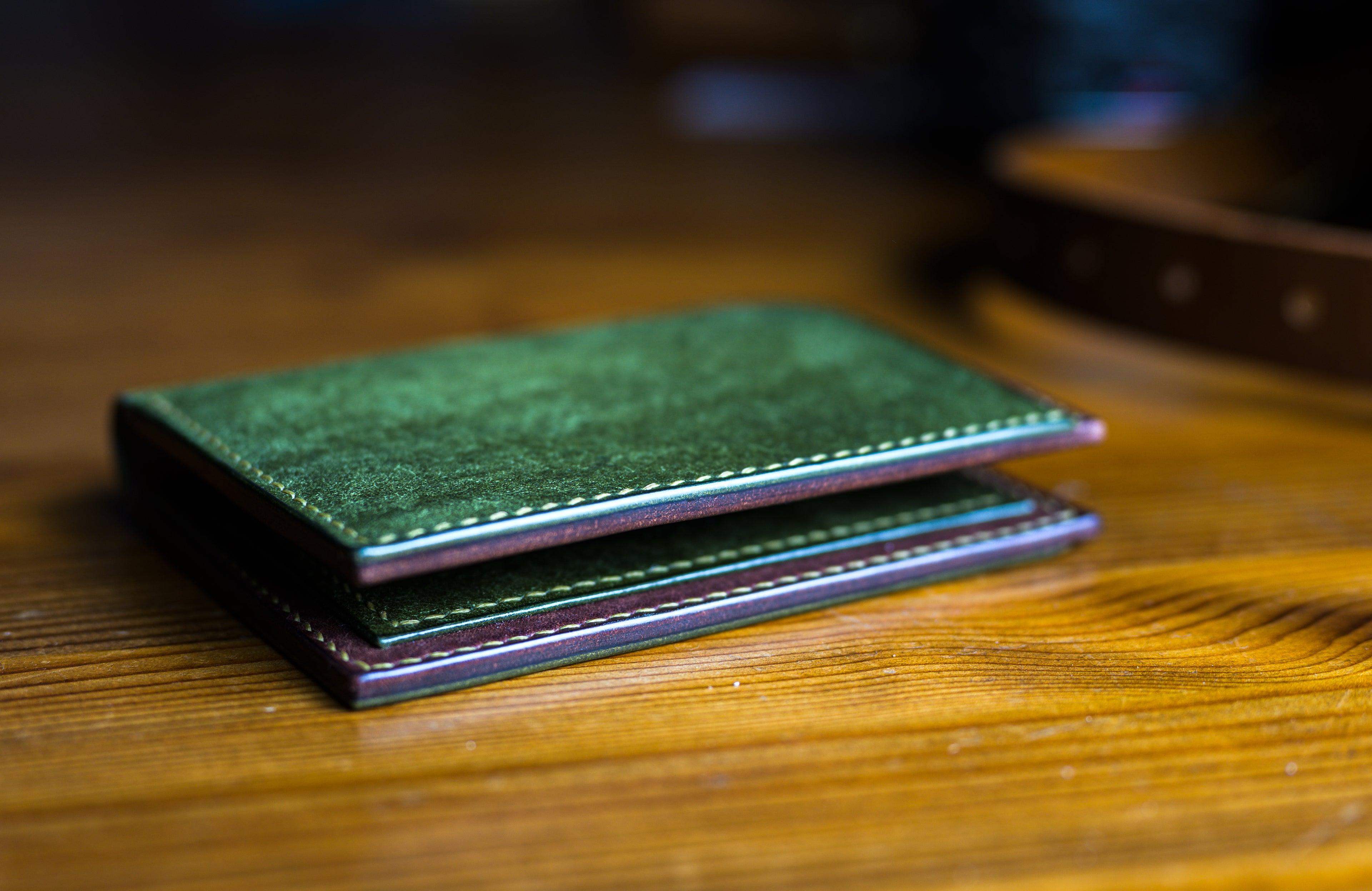 Dillinger Wallet V2 in Olive Pueblo leather