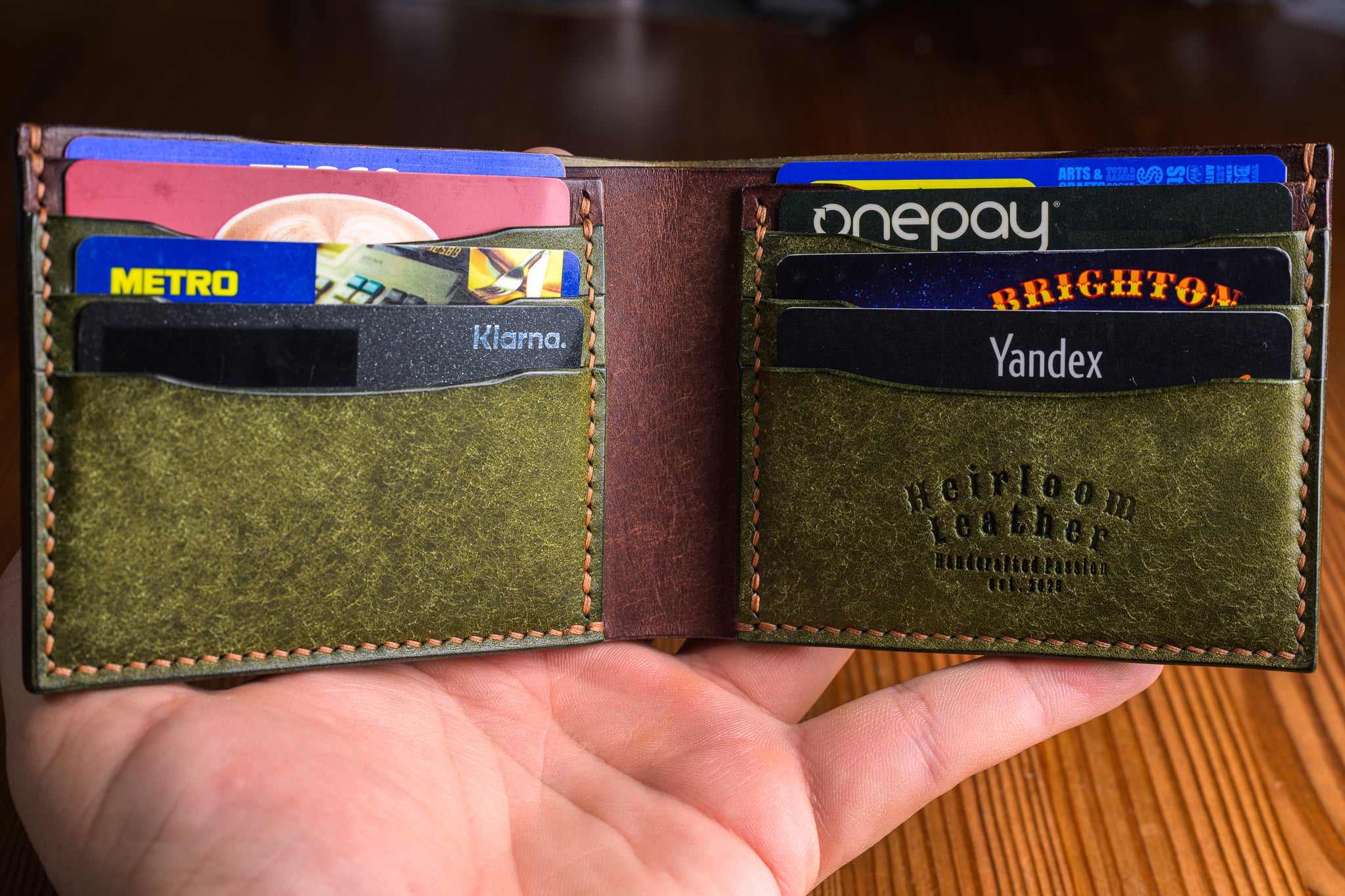 Classic billfold wallet in Pueblo leather