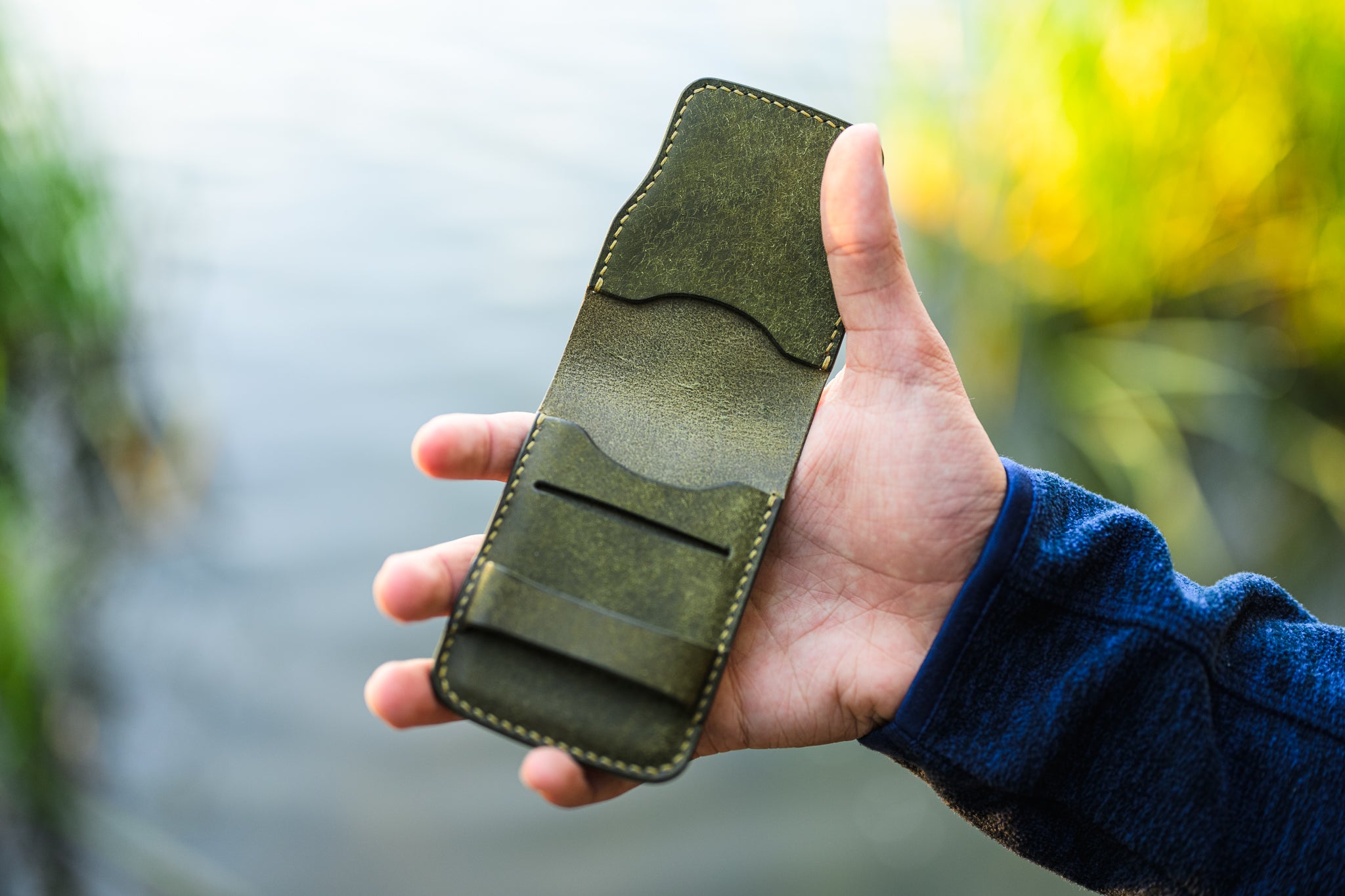 The Orvain Cardholder - Olive