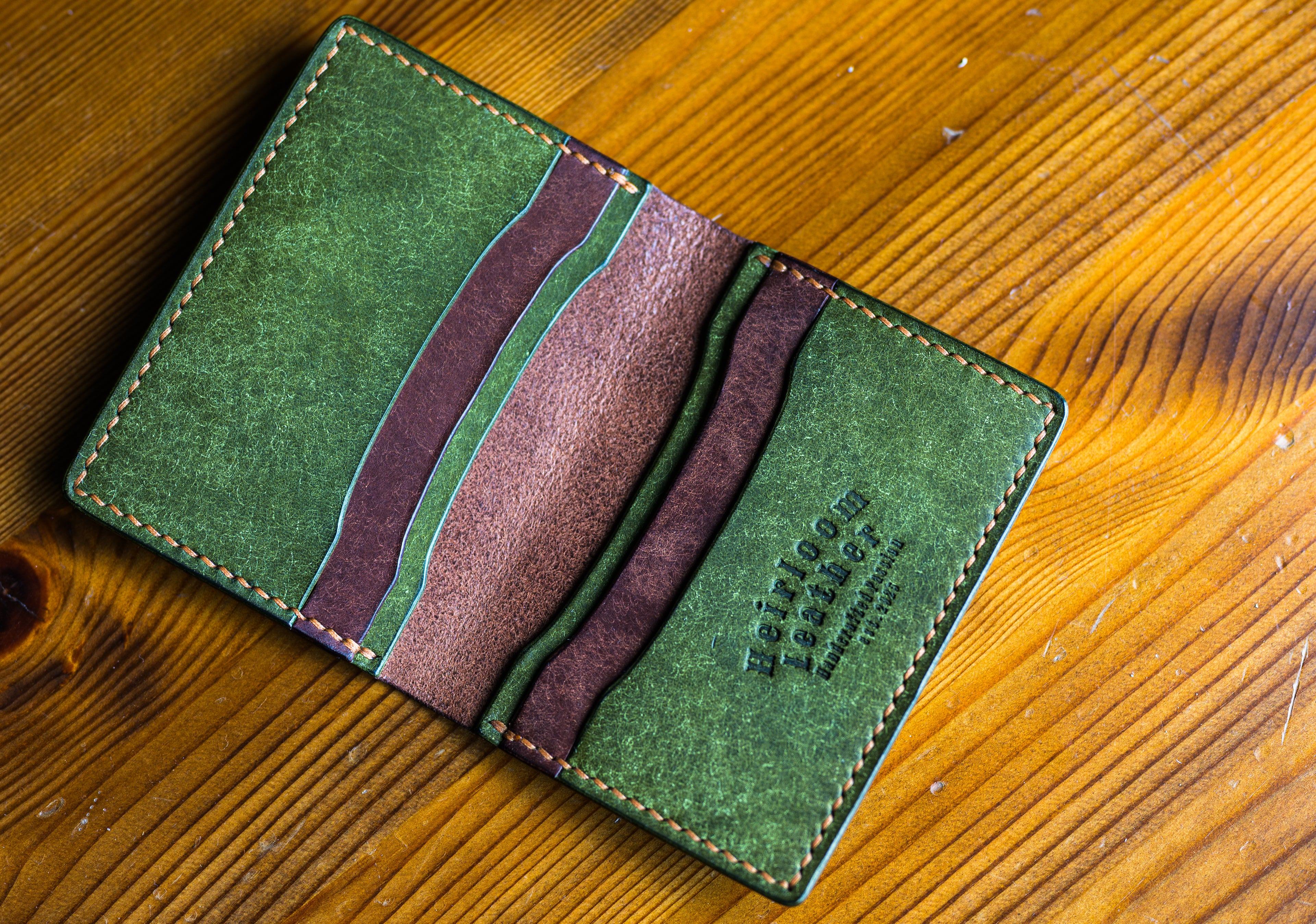 Ultimate Cardholder in Tobacco Pueblo leather