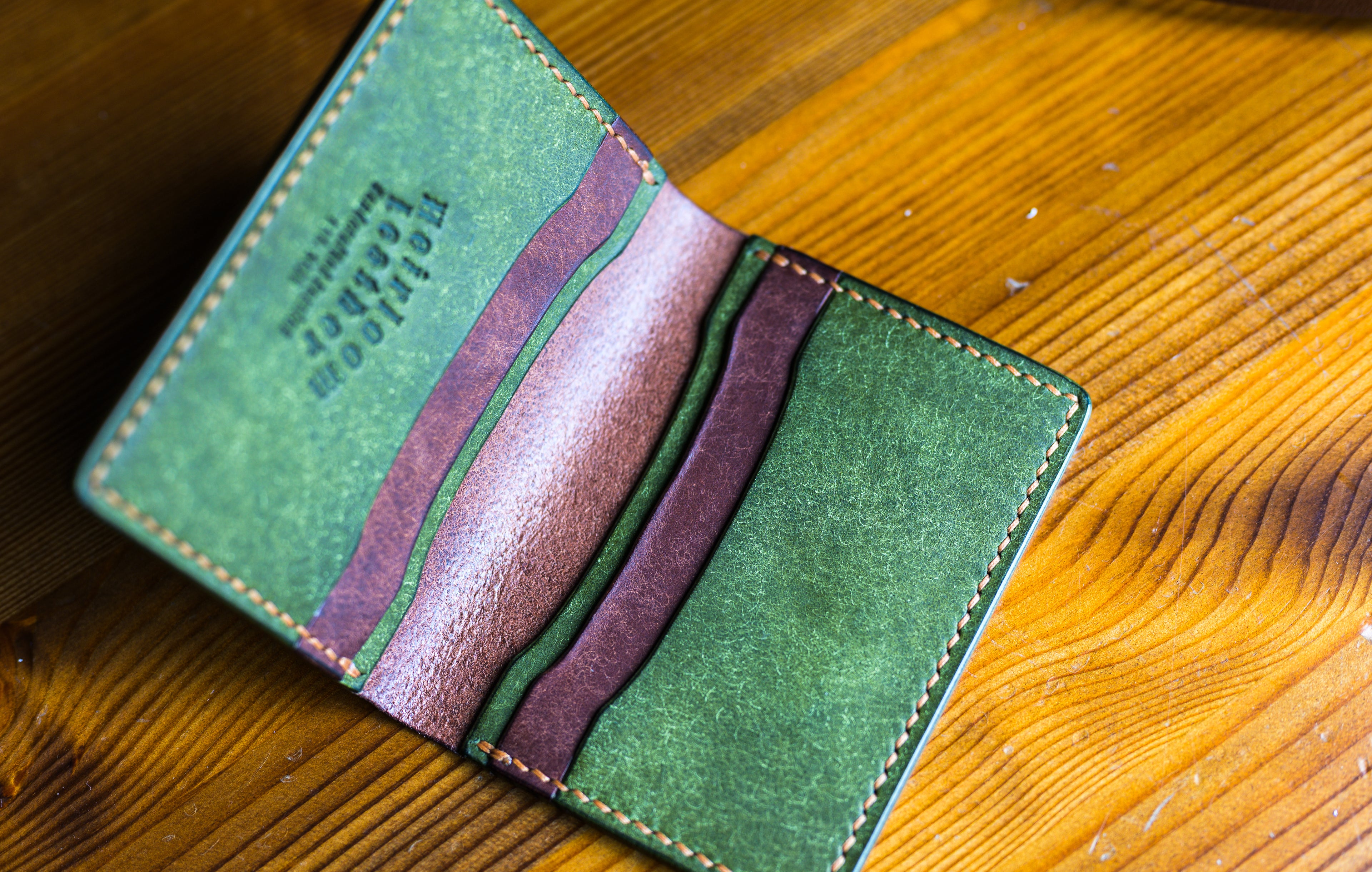 Ultimate Cardholder in Tobacco Pueblo leather