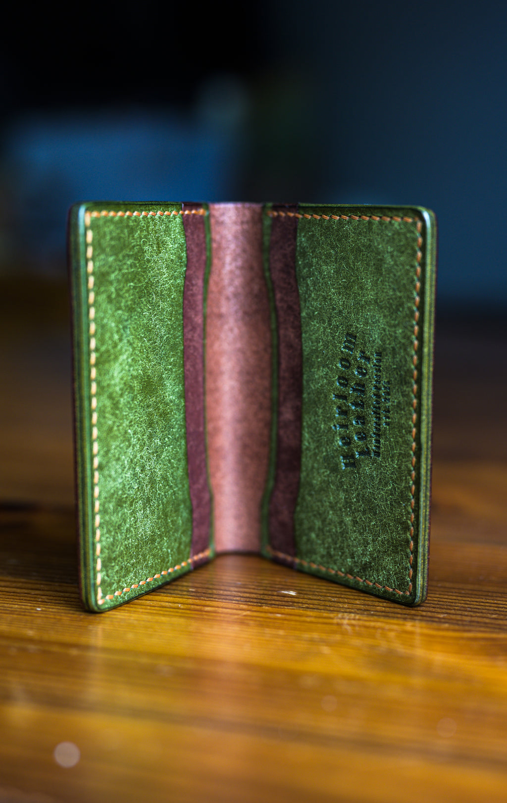 Ultimate Cardholder in Tobacco Pueblo leather