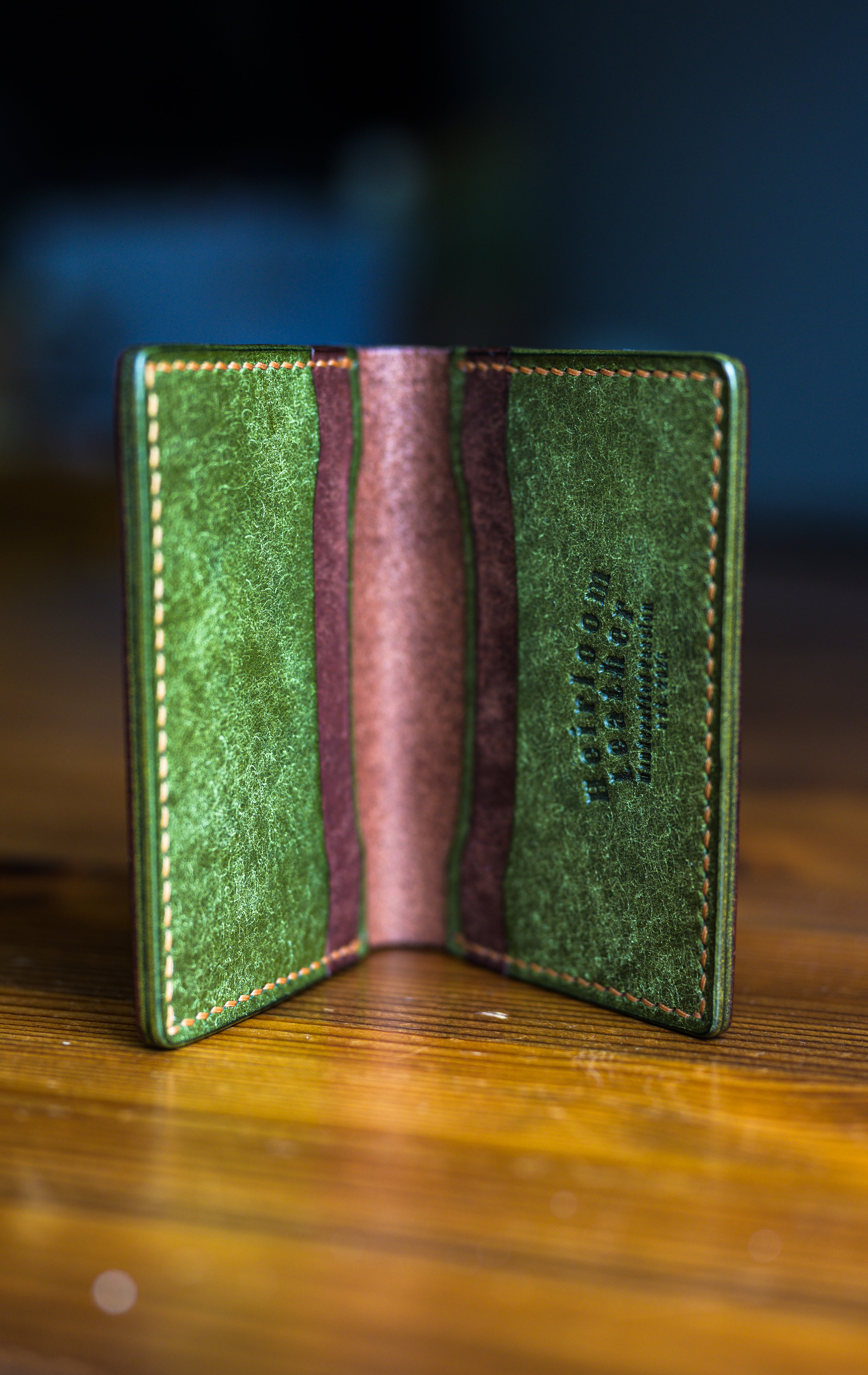 Ultimate Cardholder in Tobacco Pueblo leather