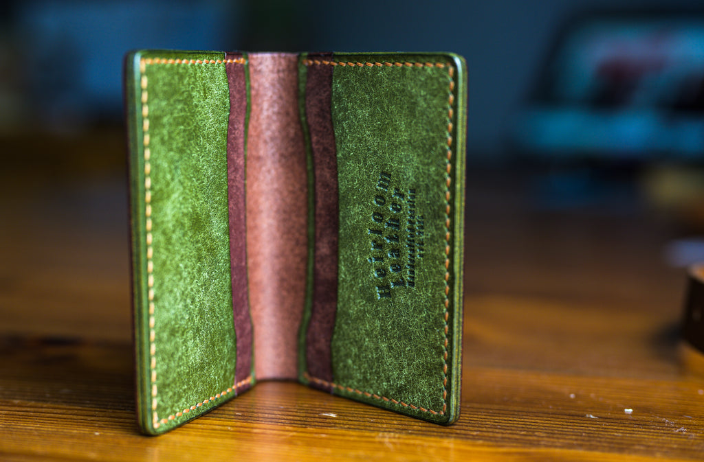 Ultimate Cardholder in Tobacco Pueblo leather