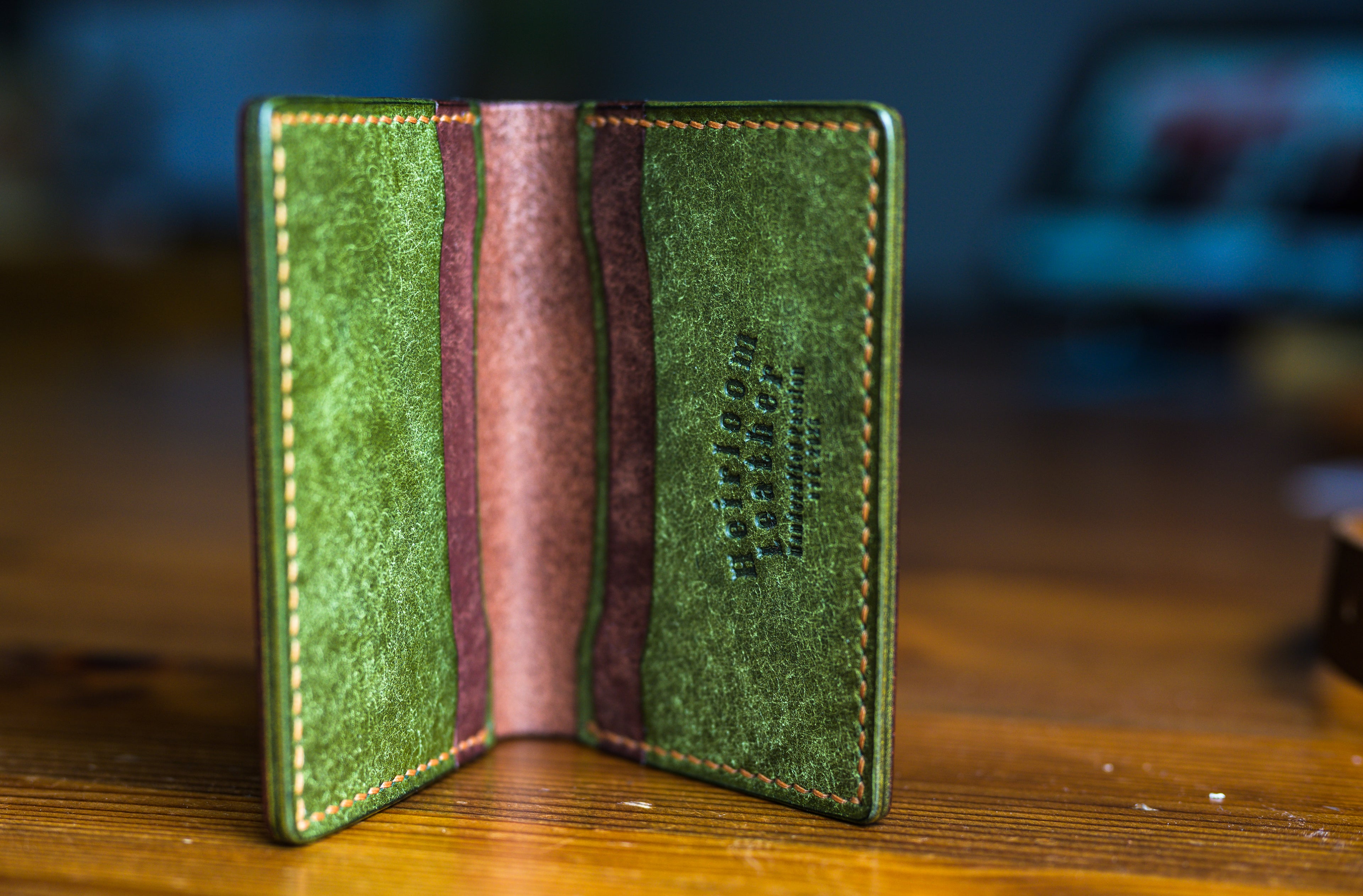 Ultimate Cardholder in Tobacco Pueblo leather