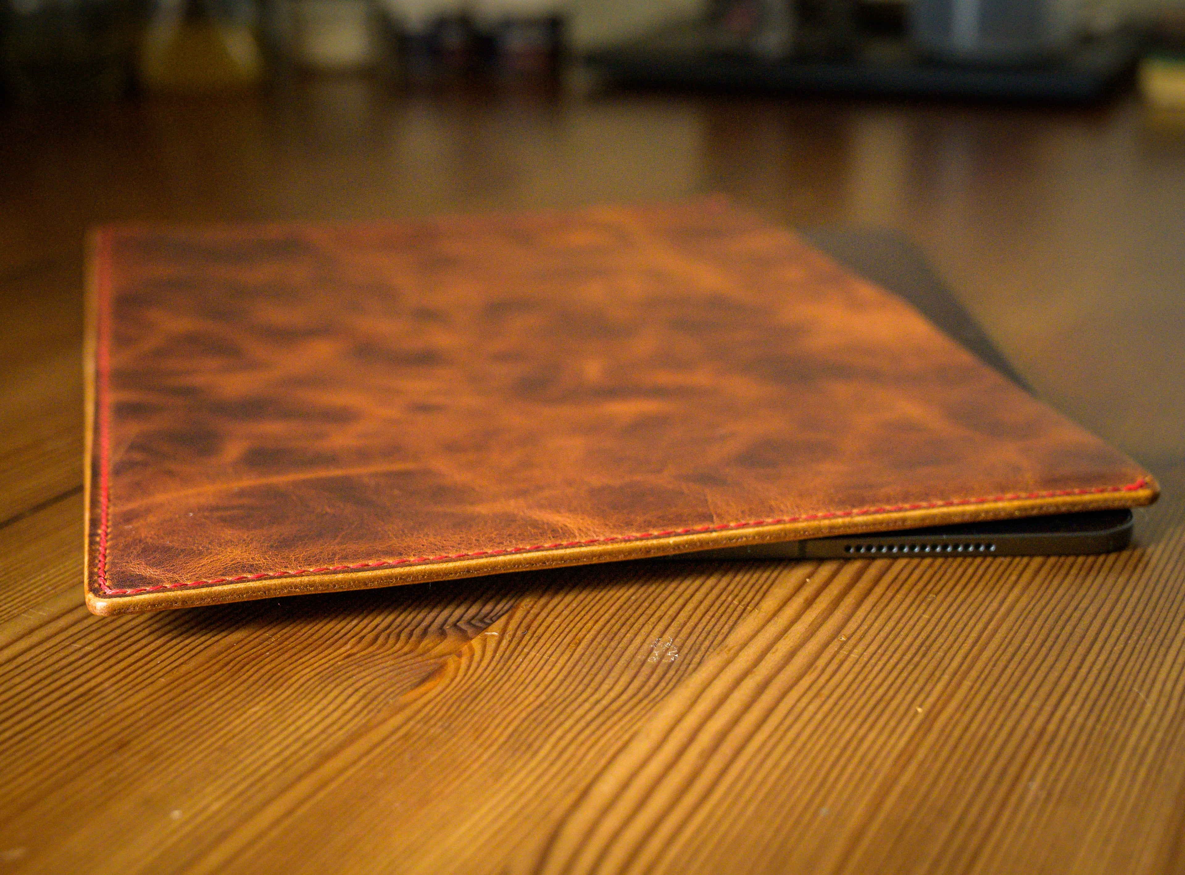 iPad Pro 13" leather sleeve